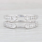 0.50ctw Diamond Ring Jacket Guard 14k White Gold Size 9.5 Wedding Band