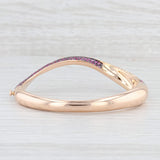 Light Gray 5.50ctw Pink Sapphire Diamond Bangle Bracelet 18k Rose Gold 6.25” Zydo Zybert
