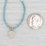 Light Gray New Nina Nguyen Turquoise Bead Lotus Necklace Moonstone Pendant Sterling Silver