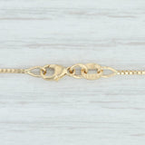 Light Gray New Octava Box Chain Necklace 14k Yellow Gold 18" 0.7mm