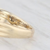 Vintage 0.30ctw Diamond Cluster Spray Engagement Ring 14k Gold Size 7.25