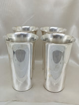 Dark Gray Set of 4 Mint Julip Cups Sterling International Silver 5.25" Drinkware P709