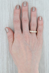 Women’s 0.20ctw Diamond Wedding Band 14k Yellow Gold Size 7 Stackable Ring