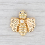 Light Gray Chaumet Paris Bee Pendant 18k Gold Diamond Sapphire Insect Jewelry