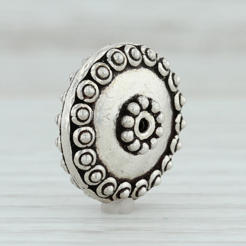 Bali Style Chunky Bead Sterling Silver 925 Round Jewelry Making Crafting
