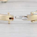 Light Gray 0.77ctw Channel Set Diamond Bangle Bracelet 14k Yellow White Gold 7" 4.3mm