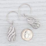 New Bastian Inverun Openwork Drop Earrings Sterling Silver 12911 Hook Pierced