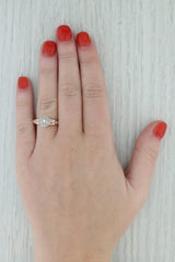 Gray 0.20ctw Round Diamond Halo Engagement Ring 10k Rose Gold Size 7