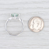 New Moissanite Solitaire Ring 14k White Gold Sz 6.75 Round Brilliant Engagement