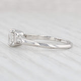 Antique 0.48ctw Marquise Diamond Engagement Ring 900 Platinum Size 6.5 Yellow UV