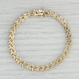 Light Gray 6ctw Champagne Diamond Tennis Bracelet 14k Yellow Gold 7" 6.6mm