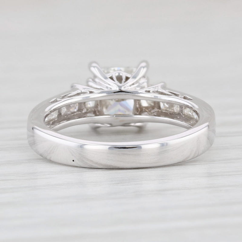 1.44ctw VS2 Princess Diamond Engagement Ring 18k White Gold Size 5