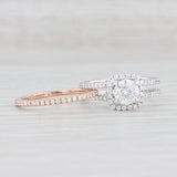 0.97ctw Diamond Engagement Ring Jacket Wedding Band Bridal Set 18k Gold Simon G