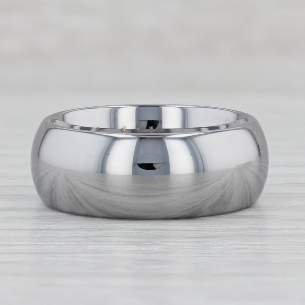 Gray New Tungsten Carbide Ring 8mm Wedding Band Size 7