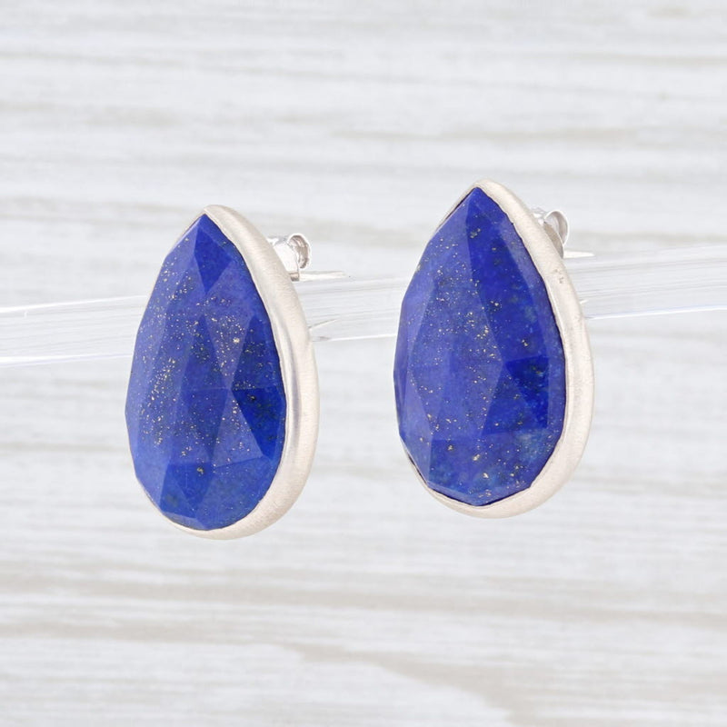 Lavender New Nina Nguyen Lapis Lazuli Teardrop Earrings Convertible Charm Sterling Silver