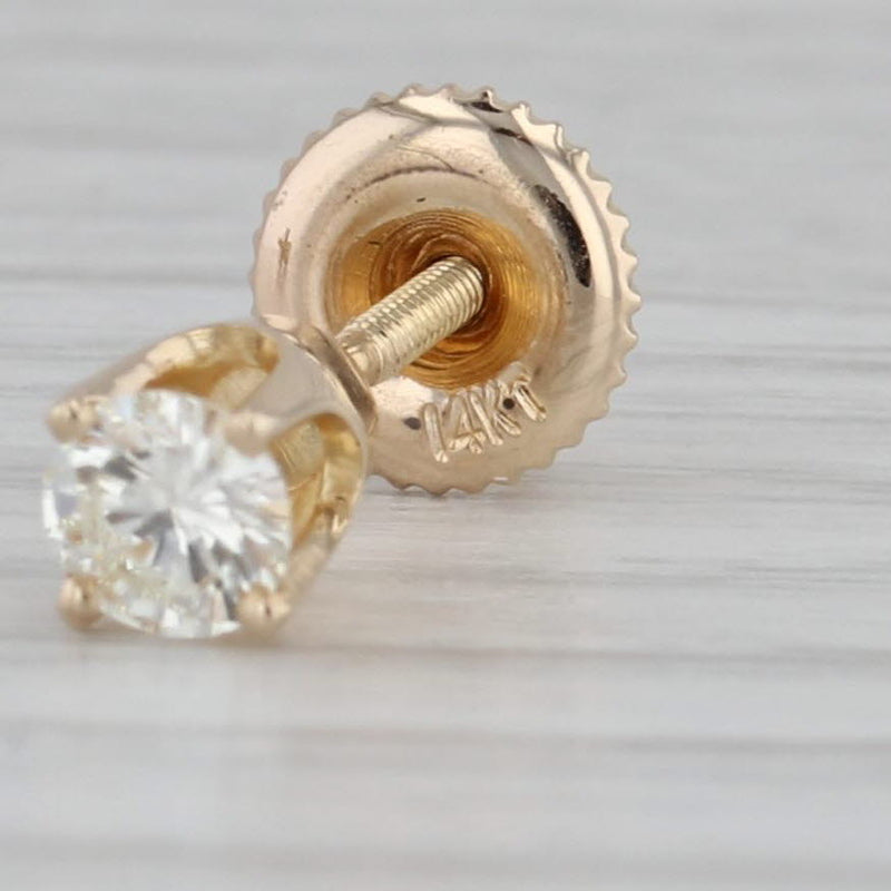 Girl's Jewelry - 14K Gold 0.08 Or 0.14 CTW Diamond Screw Back